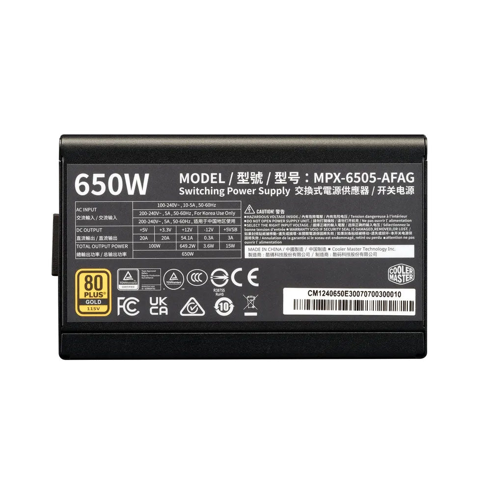Cooler Master Elite Gold 650 650W Power Supply