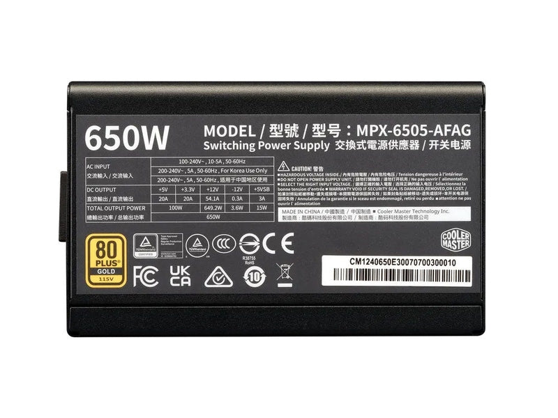 Cooler Master Elite Gold 650 650W Power Supply