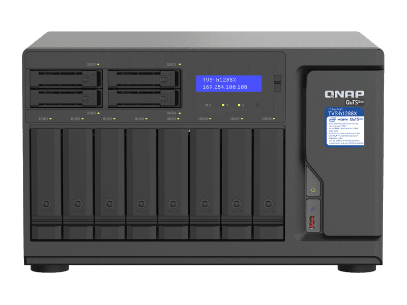 QNAP 12-Bay Diskless NAS Xeon W-1250 6-Core 16GB RAM