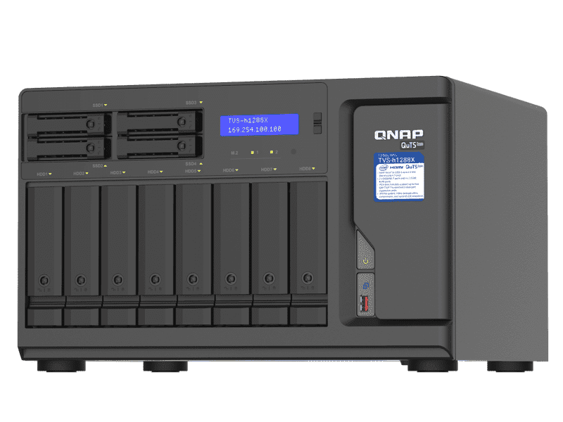 QNAP 12-Bay Diskless NAS Xeon W-1250 6-Core 16GB RAM