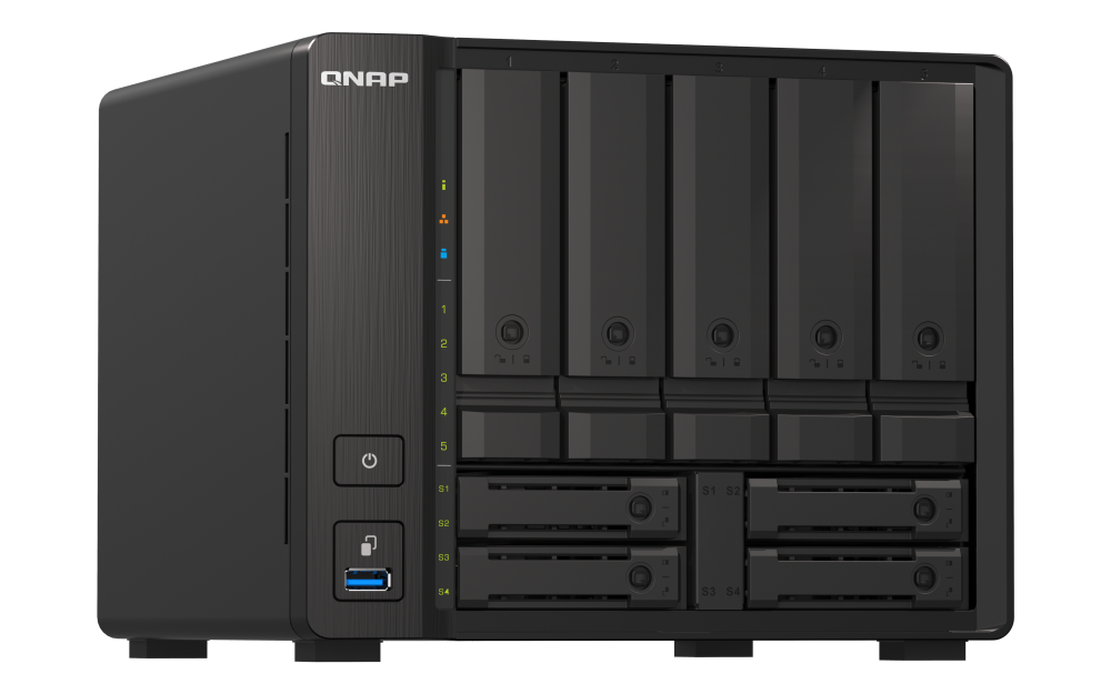 QNAP TS-h973AX-8G9-bay NAS AMD Ryzen V1500B 4C 8T 2.2GHz 8GB