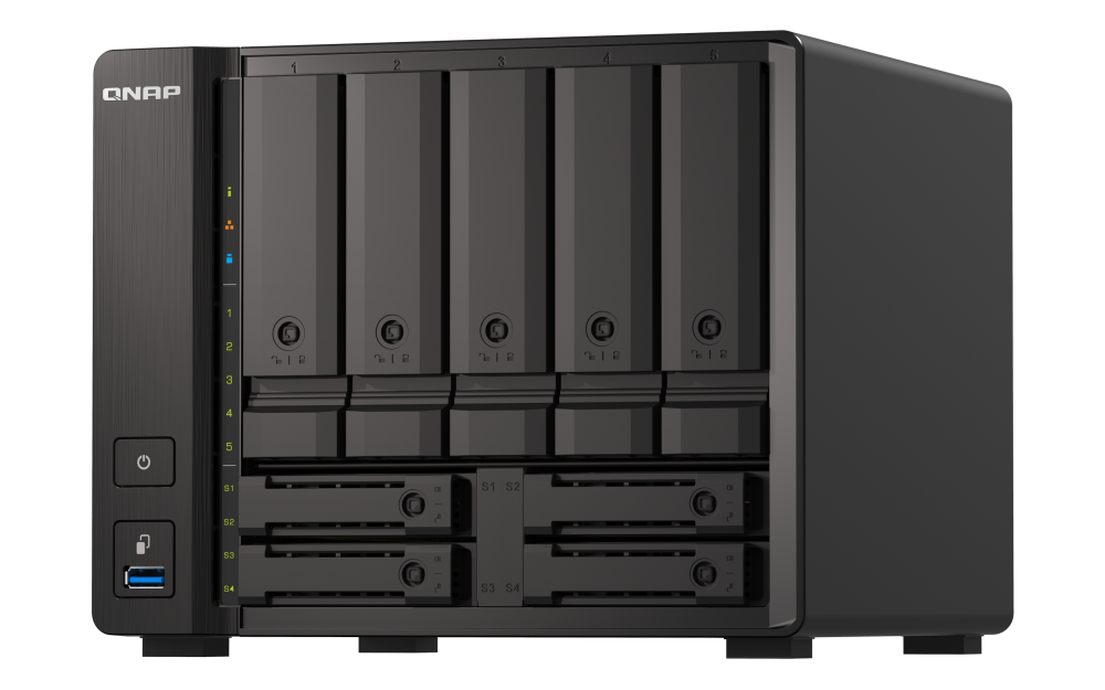 QNAP TS-h973AX-8G9-bay NAS AMD Ryzen V1500B 4C 8T 2.2GHz 8GB