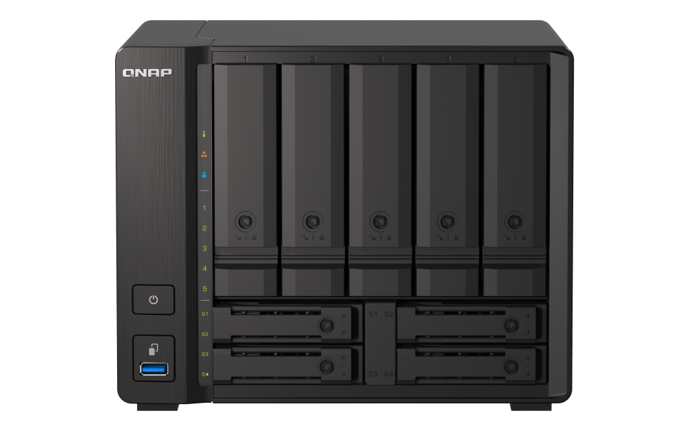 QNAP TS-h973AX-8G9-bay NAS AMD Ryzen V1500B 4C 8T 2.2GHz 8GB