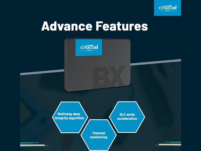 Crucial BX500 500GB SATA 2.5" 3D NAND SSD