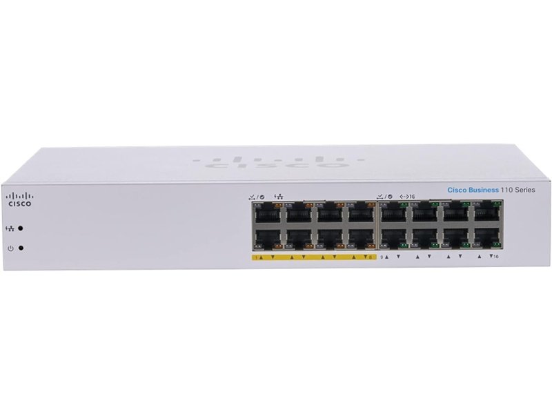 Cisco CBS110 16 Ports Ethernet Switch, PoE