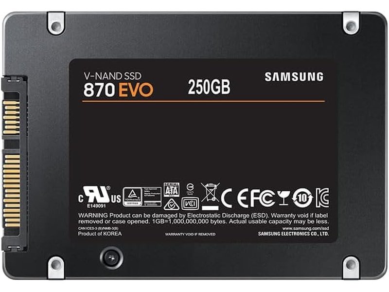 Samsung 870 Evo 500GB 2.5" SATA III 6GB/s V-NAND SSD