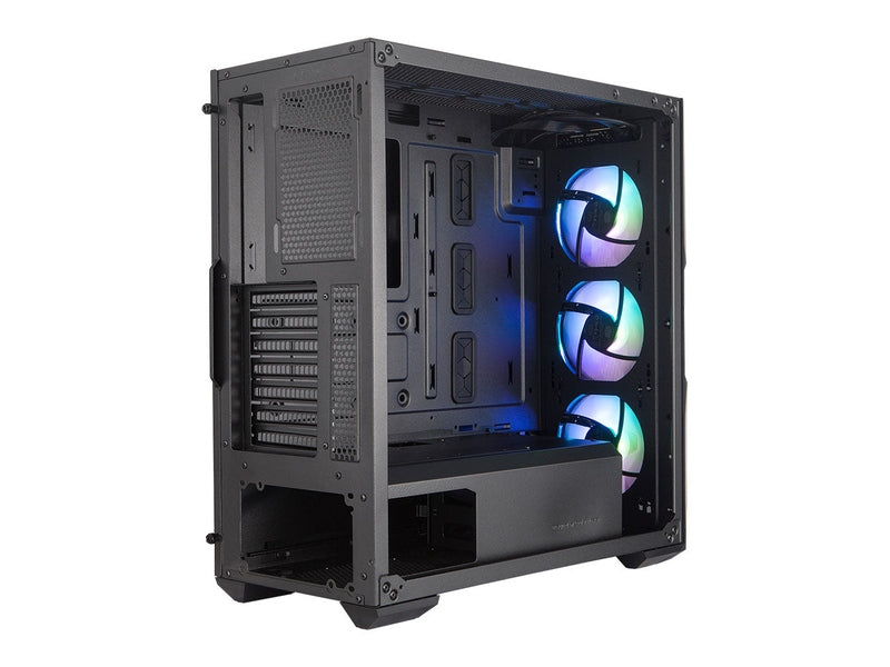 Cooler Master MasterBox TD500 Crystal ARGB, Crystal Clear Front Panel, Crystalline Tempered Glass Design, ATX