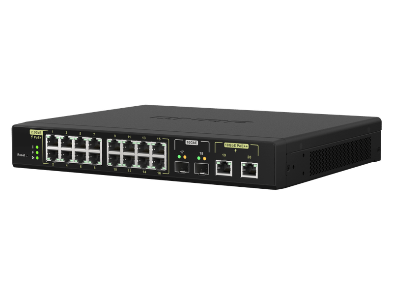 QNAP QSW-M2116P-2T2S 16 ports 2.5GbE RJ45 web managed switch