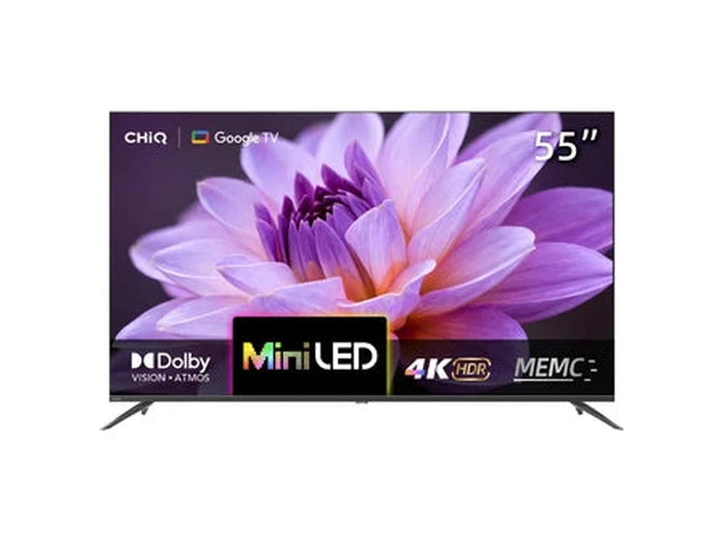 CHiQ 55M810N 55" Smart Google TV 4K QD Mini LED 144Hz 400nit, HDR10 / HLG, Dolby DAP/DBX, 200x200 VESA 3 Year Warranty