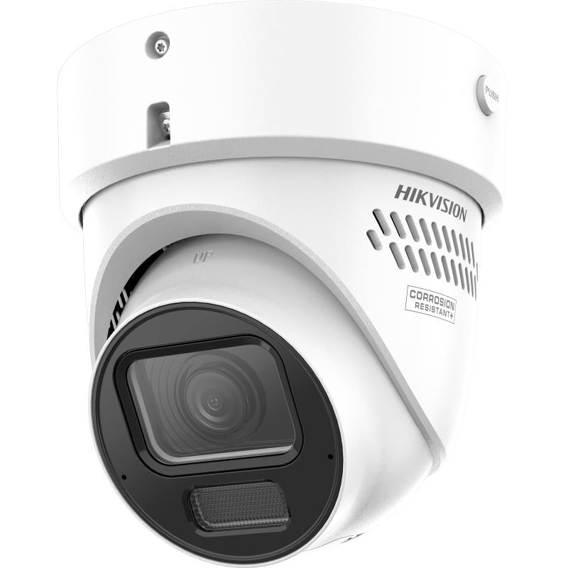 Hikvision ColorVu Strobe Light G2H 2CD3H87G3-LIZSUY-Sl 8MP Turret Camera, Varifoal 2.7-13.