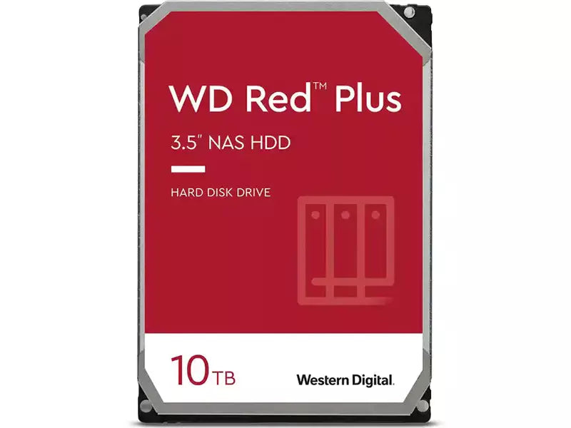 WD 10TB Red Plus 3.5" 7200RPM SATA NAS Hard Drive