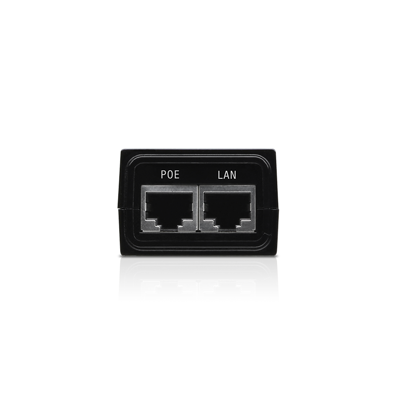 Ubiquiti PoE Adapter, 24VDC, 12W, Gigabit Ethernet, ESD protection & LED Black