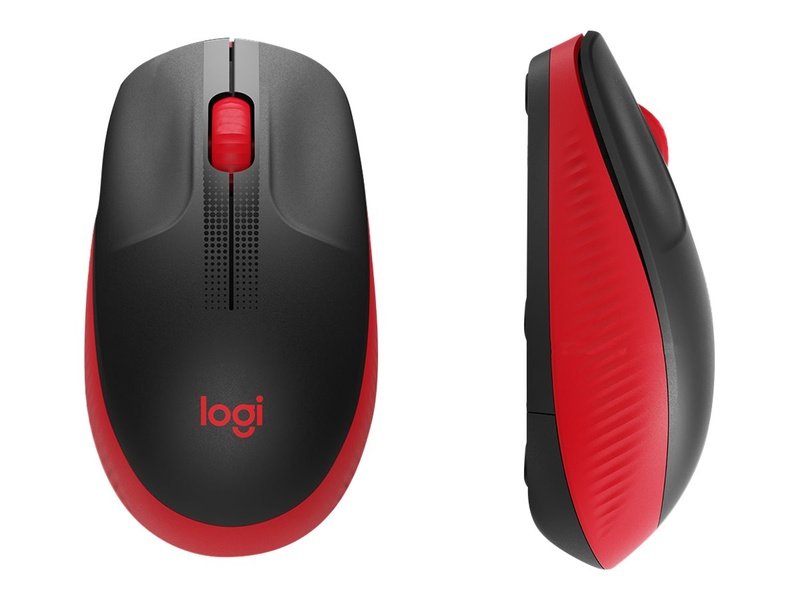 Logitech M190 Full-Size Wireless Mouse - Red 910-005915