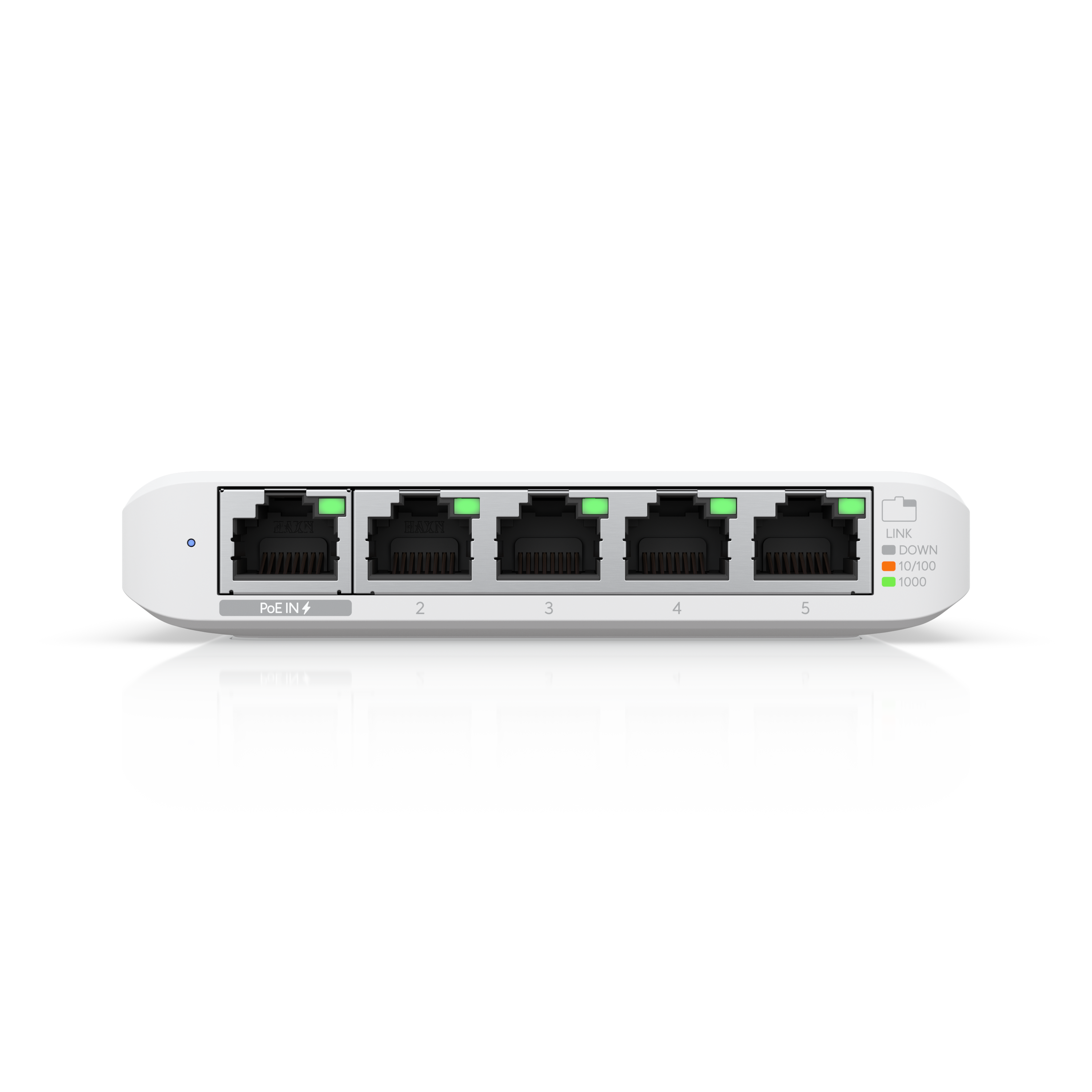 Ubiquiti USW Flex Mini 5 Pack - Managed, UniFi, Layer 2 Gigabit, 5x GbE RJ45 Ports, Power Via PoE /USB Type-C 5V 1A, No PSU,