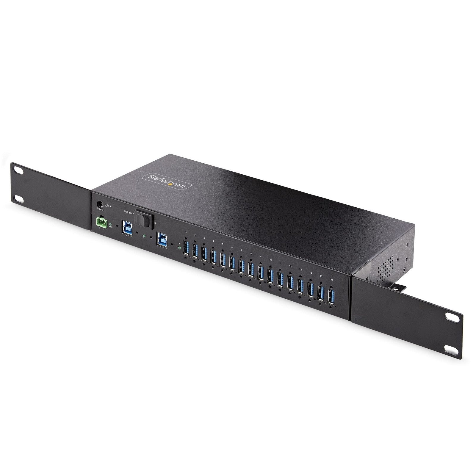 StarTech 16 Port Industrial USB 3.0 Hub/Switch 5Gbps, Metal, Mountable 2Yr