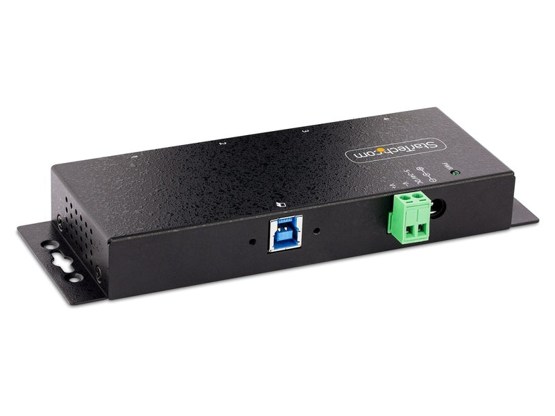StarTech 4 Port Industrial USB 3.0 5Gbps Hub Mountable Rugged USB-A Hub 2Yr