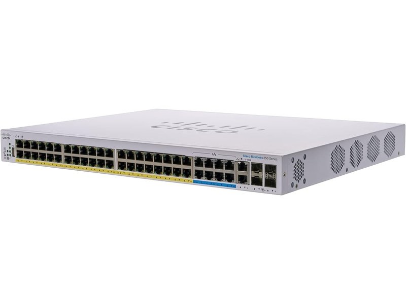 Cisco Business CBS350 48 Ports Manageable Ethernet Switch, PoE, 4x10G SFP+