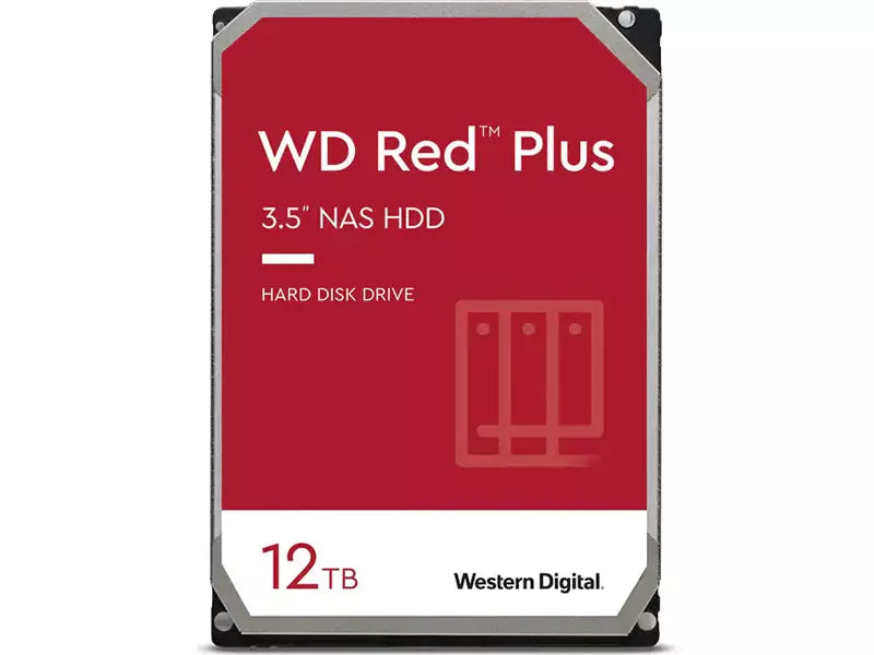 WD 12TB Red Plus 3.5" 7200RPM SATA NAS Hard Drive