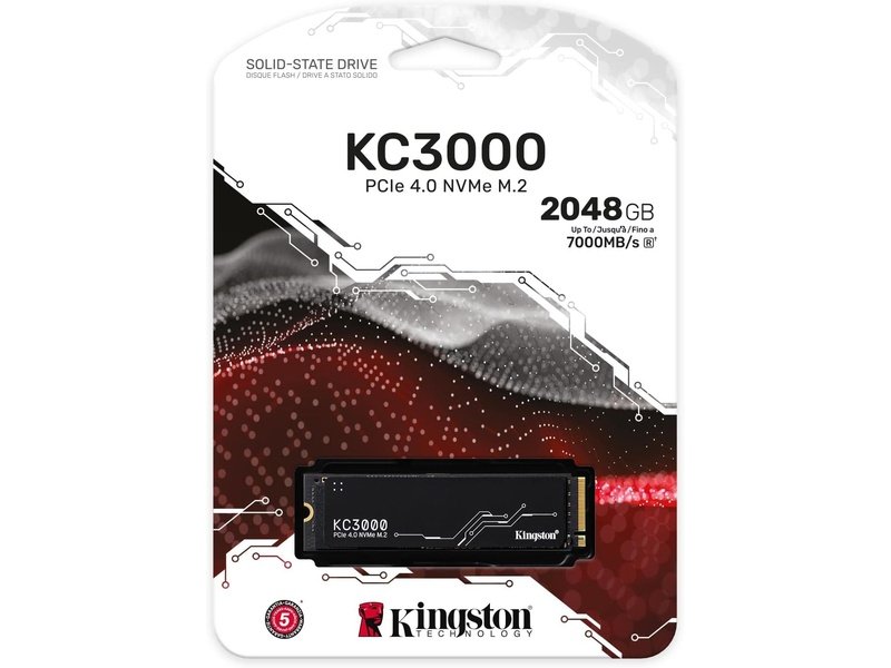 Kingston KC3000 2TB M.2 NVMe PCIe 4.0 SSD - SKC3000D/2048G