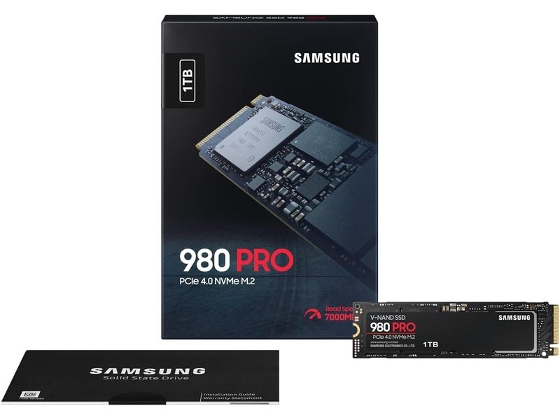 Samsung 980 Pro 1TB M.2 NVMe PCIe 4.0 SSD