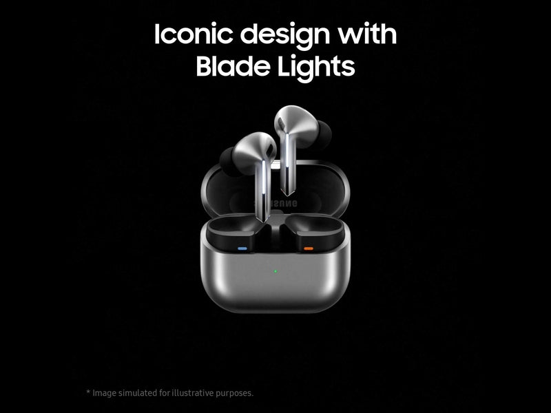 Samsung SM-R630NZAAASA Galaxy Buds3 Pro Wireless Earbuds, Silver