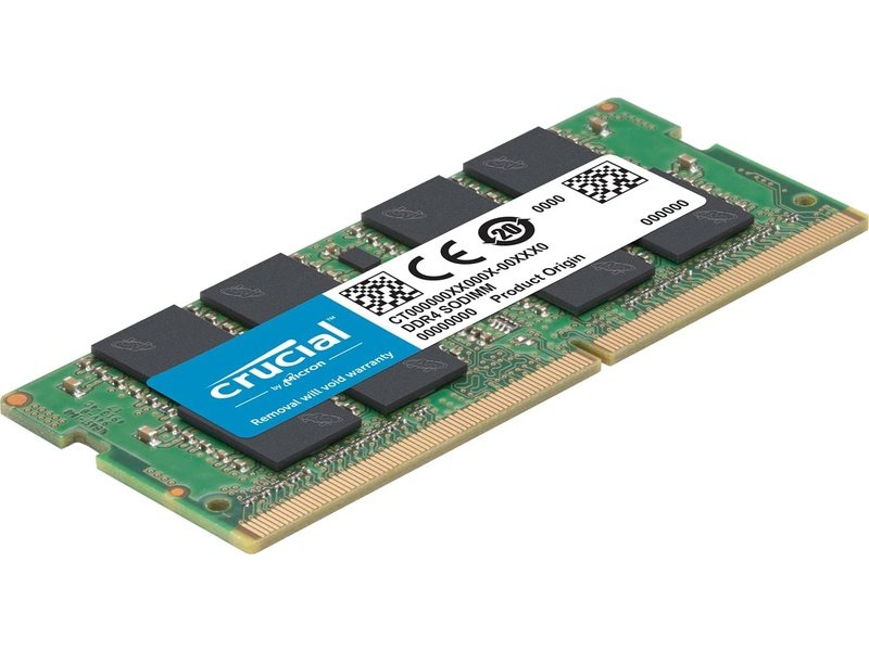 Crucial 8GB 1x8GB DDR4 SODIMM 3200MHz CL22 1.2V Notebook Memory
