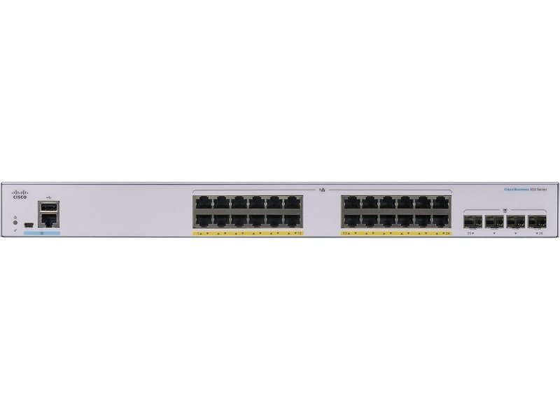 Cisco CBS350 24 Ports Manageable Ethernet Switch, PoE, GE, 4x1G SFP
