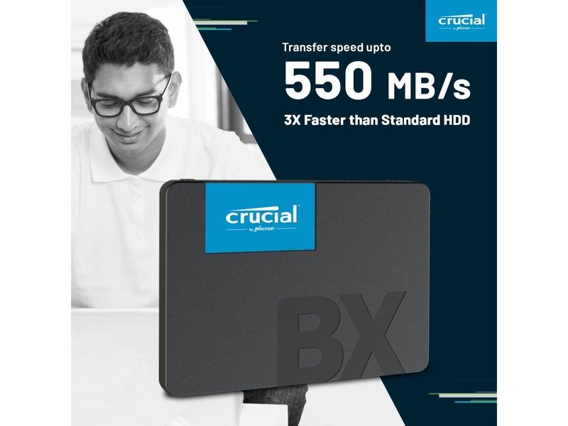 Crucial BX500 500GB SATA 2.5" 3D NAND SSD