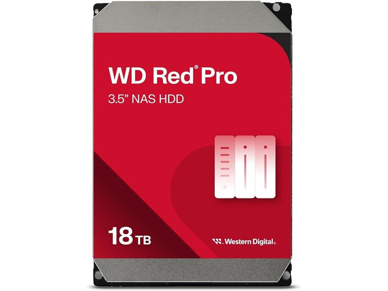 WD Red Pro 18TB 3.5" NAS HDD SATA3 7200RPM 512MB