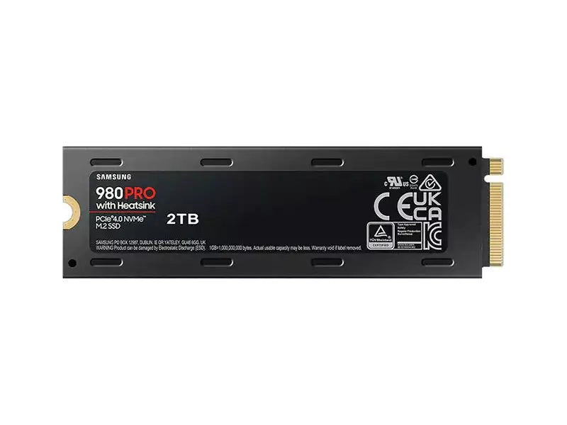 Samsung 980 Pro 2TB M.2 NVMe PCIe 4.0 SSD with Heatsink