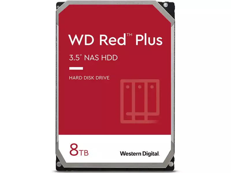 WD 8TB Red Plus 3.5" 5640RPM SATA NAS Hard Drive