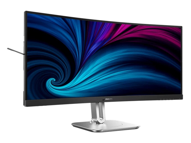 Philips 34B2U5600C 34" 120Hz UWQHD VA Curved Business Monitor with USB-C Docking, Speakers