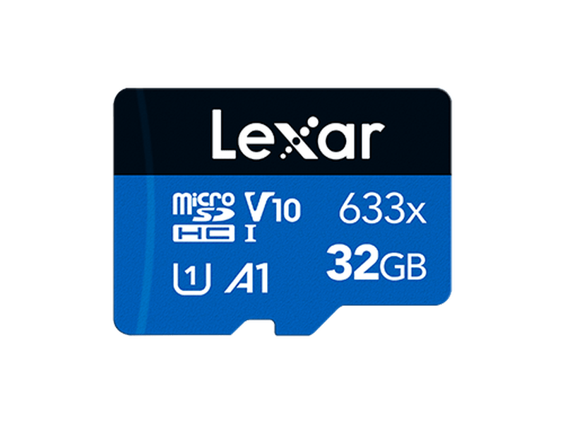 Lexar® High-Performance 633x 32GB microSDHC™/microSDXC™ UHS-I Card BLUE Series