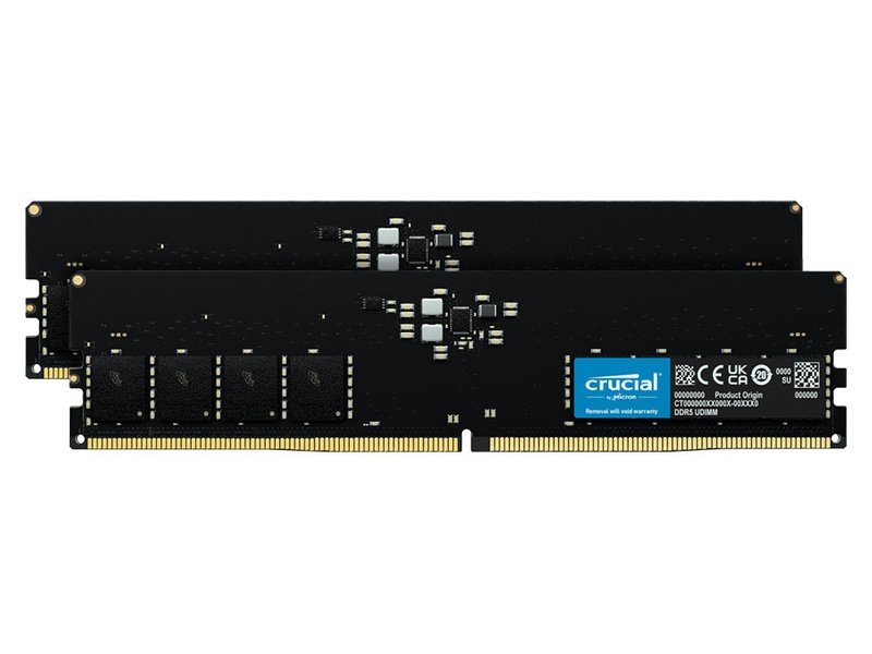 Crucial 64GB 2 x 32GB DDR5-4800 UDIMM Desktop PC Memory