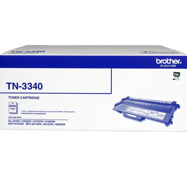 Brother TN-3340 Genuine Black High Yield Toner Cartridge