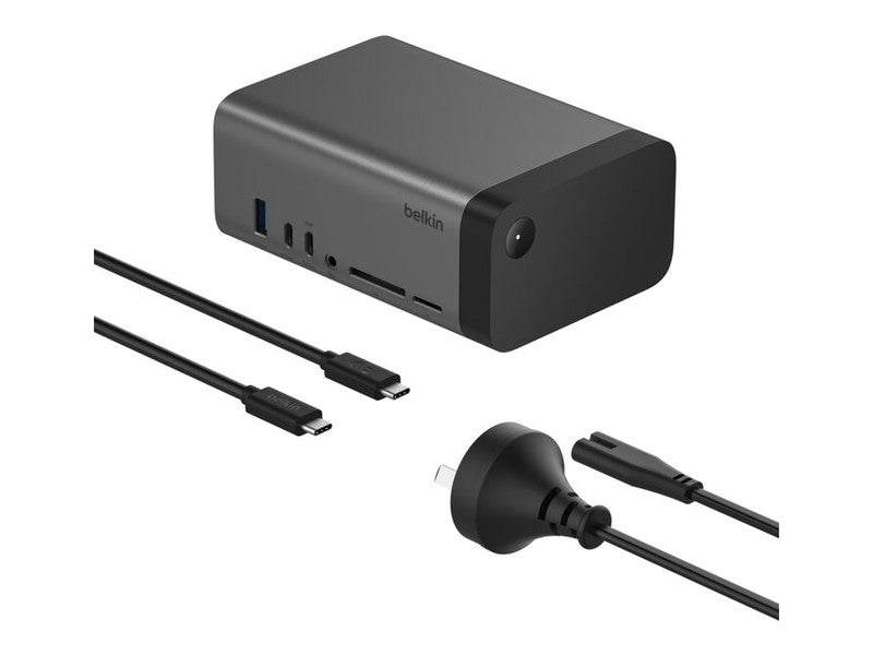 Belkin Connect USB-C 11-in-1 Pro GaN Docking Station + USB-C Cable 1M INC020auSGY , 150W PD, 2x HDMI, 2xUSB-C, 1xUSB-A, 1xUSB-C, 2 Years Warranty