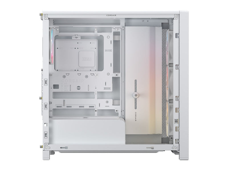 Corsair FRAME 4000D LCD RS ARGB Premium Mid-Tower E-ATX PC Case - White