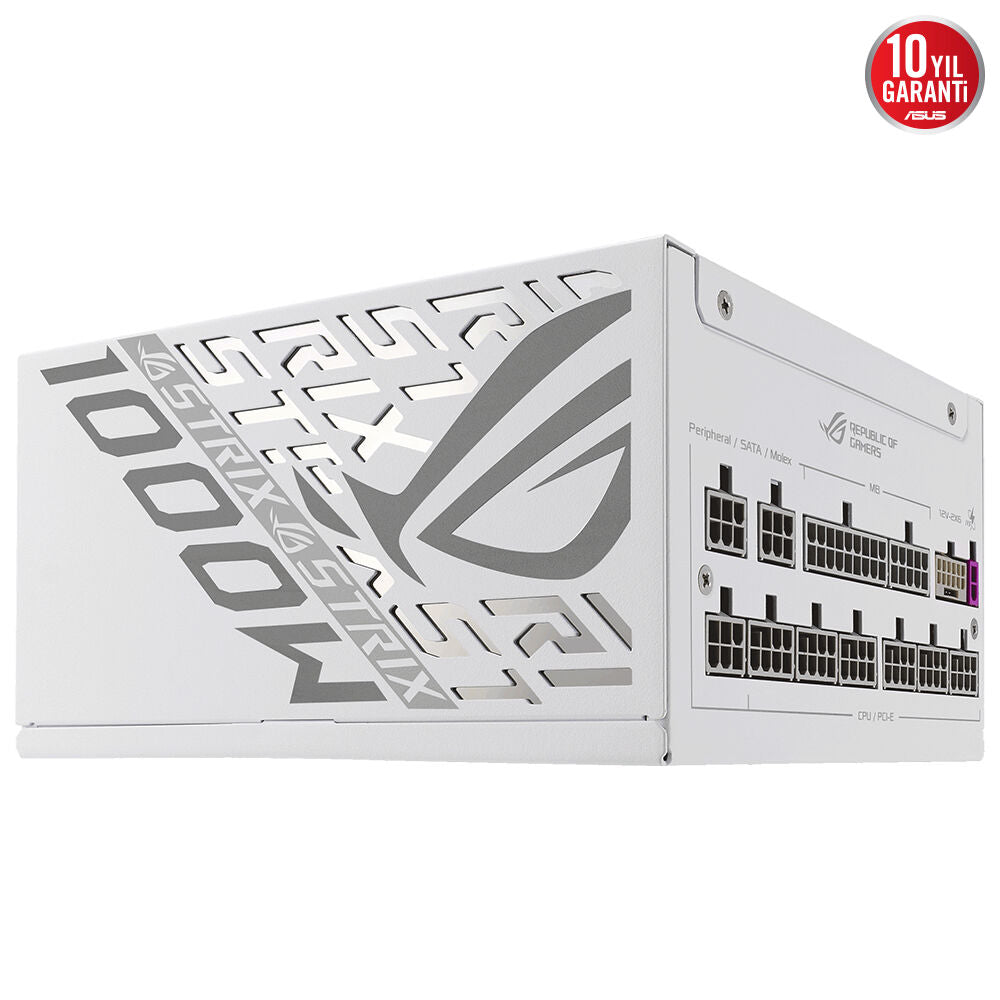 ASUS ROG Strix 1000W Platinum White Fully Modular Power Supply with ROG Equalizer ROG-STRIX-1000P-GAMING-WHITE-E