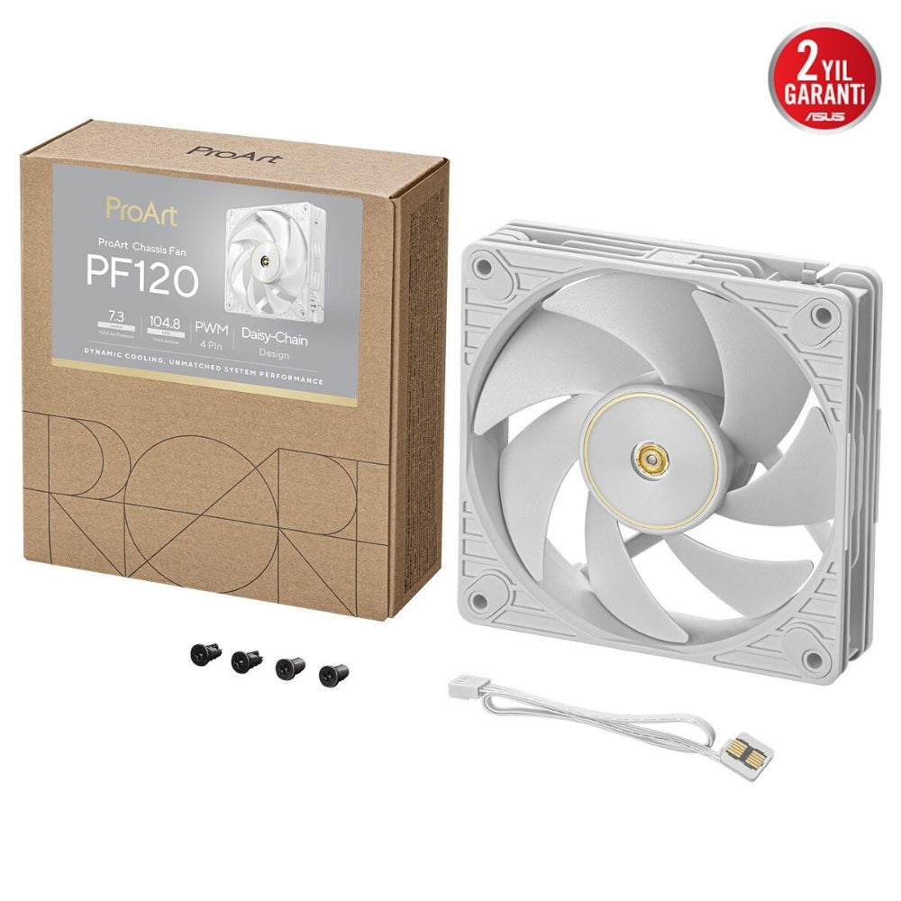 ASUS ProArt PF120 120mm PWM Case Fan White