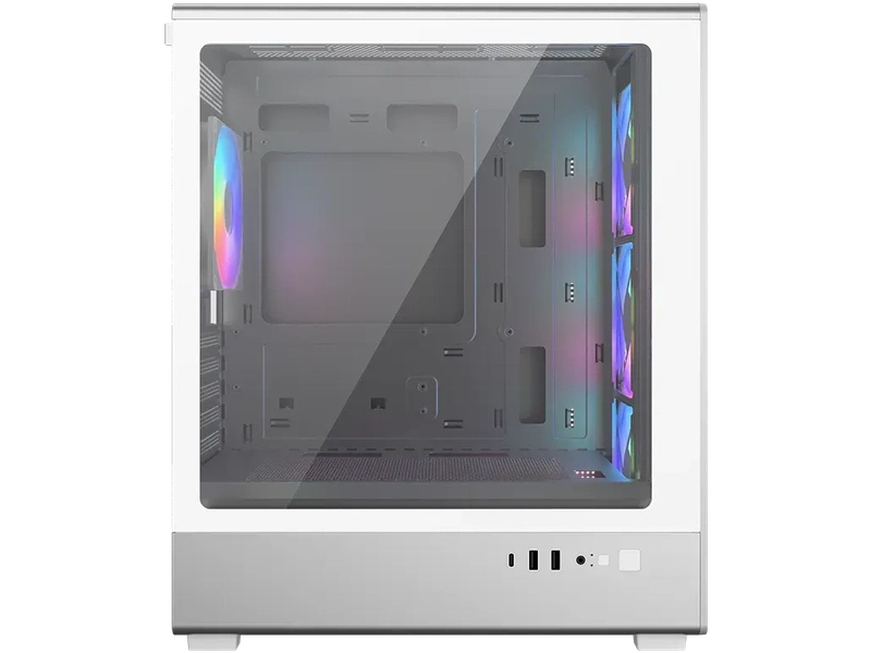 Cooler Master Elite 350 ARGB Micro-ATX Mini Tower Case - White