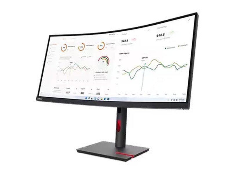 Lenovo ThinkVision T34w-30 34-inch Curved WLED WQHD Monitor