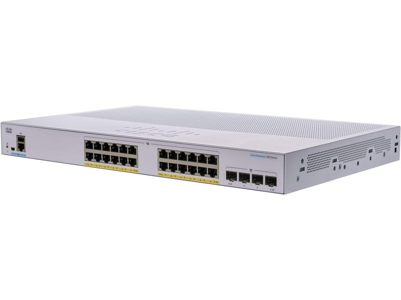 Cisco CBS350 24 Ports Manageable Ethernet Switch, PoE, GE, 4x10G SFP+