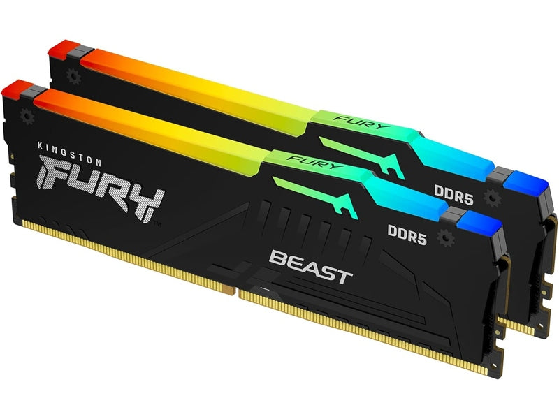 Kingston 32GB 2x16GB KF560C36BBE2AK2-32 Fury Beast RGB 6000MHz CL36 DDR5 RAM