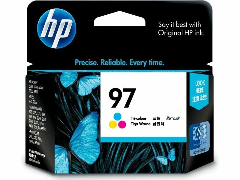 HP 97 Original Inkjet Ink Cartridge - Cyan, Magenta, Yellow Pack - 560 Pages