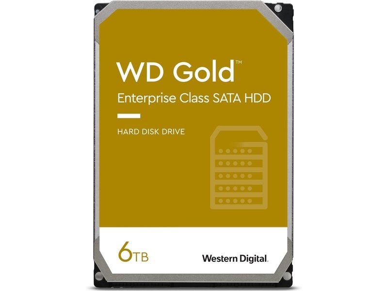 WD Gold 6TB 3.5" SATA 6Gb/s 512e 7200RPM Enterprise Hard Drive