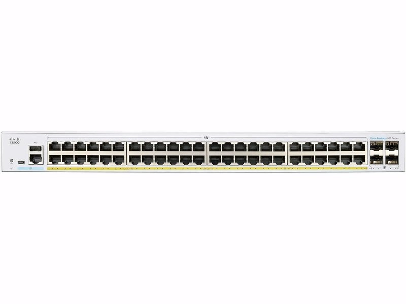 Cisco CBS350 48 Ports Manageable Ethernet Switch,PoE, GE, 4x10G SFP+