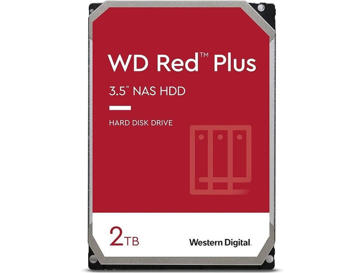 WD 2TB Red Plus 3.5" 5400RPM NAS Hard Drive WD20EFPX