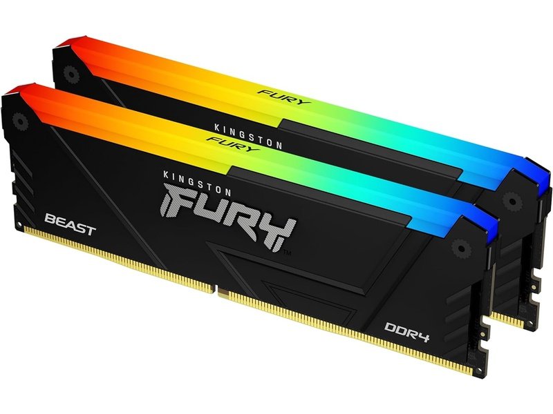 Kingston FURY Beast DDR4 RGB 16GB 2 x 8GB 3200MHz CL16 Desktop RAM
