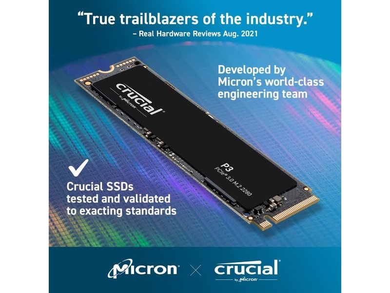 Crucial P3 4TB M.2 NVMe PCIe 3.0 SSD CT4000P3SSD8