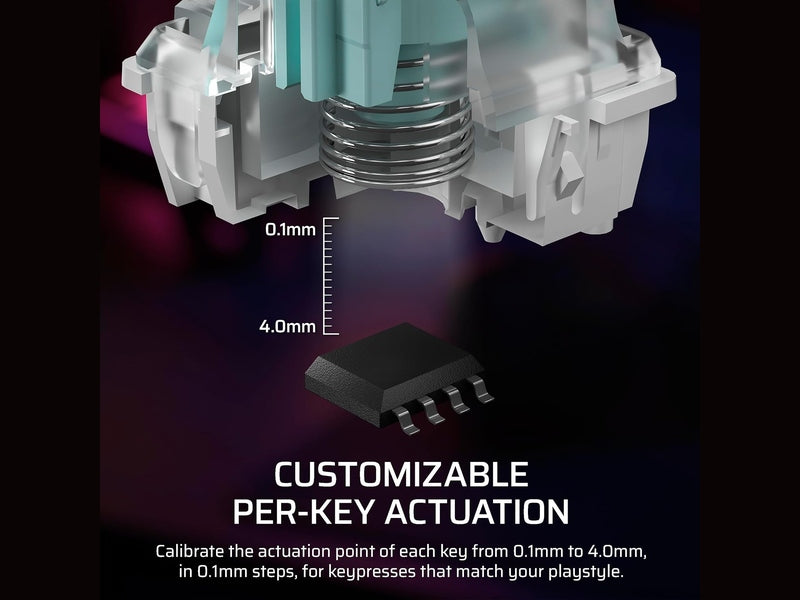 Corsair K70 PRO TKL High-Performance Gaming Keyboard with Rapid Trigger - Black